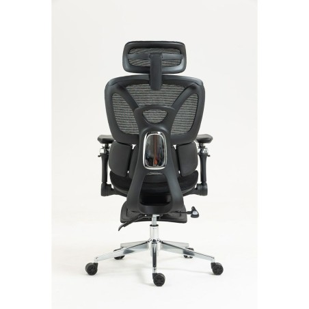 Sedia da Ufficio Activejet YK848 BK Nero Argentato 1 Pezzi