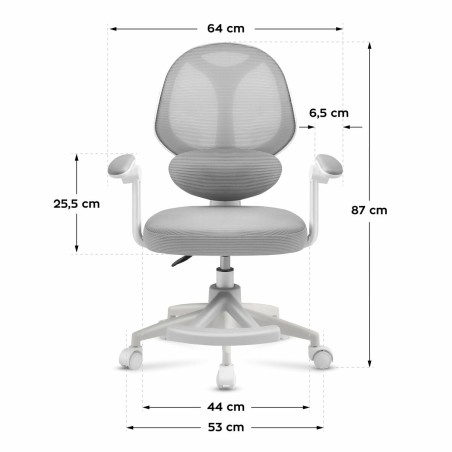 Bürostuhl Mark Adler MA-JUNIOR 4.5 GREY Grau