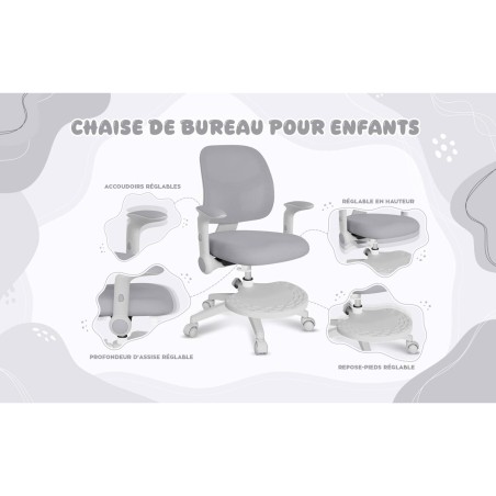 Chaise de Bureau Mark Adler MA-JUNIOR 5.0 GREY Gris