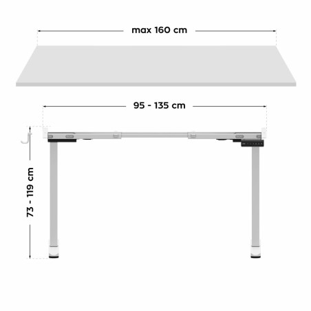 Einstellbare Unterstützung Mark Adler MA-XENO 4.5 WHITE Weiß