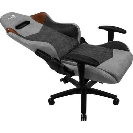 Gaming stoel Aerocool DUKE AeroSuede 180º Zwart Grijs