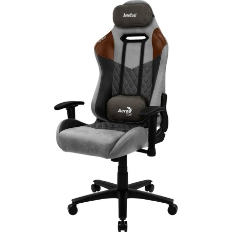 Gaming stoel Aerocool DUKE AeroSuede 180º Zwart Grijs