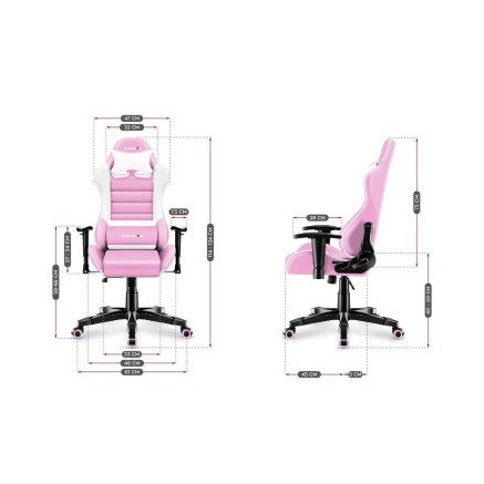 Chaise de jeu Huzaro HZ-Ranger 6.0 Pink Blanc 2