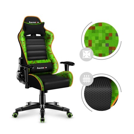 Gaming stoel Huzaro HZ-Ranger 6.0 Pixel Mesh Zwart/Blauw