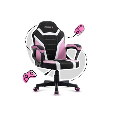 Gaming stoel Huzaro HZ-Ranger 1.0 pink mesh Zwart/Roze Kinderen
