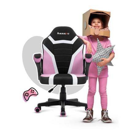 Gaming stoel Huzaro HZ-Ranger 1.0 pink mesh Zwart/Roze Kinderen