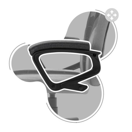 Gaming-Stuhl Huzaro Ranger 1.0 Grey Mesh Schwarz