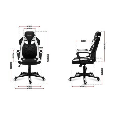 Silla Gaming Huzaro HZ-Force 2.5 White Mesh     Blanco Negro