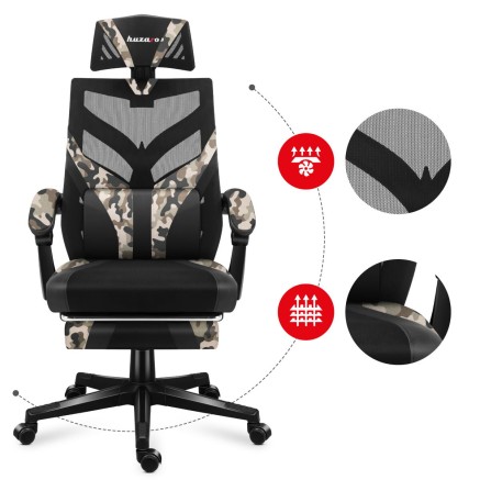 Silla Gaming Huzaro Combat 5.0 Negro 2