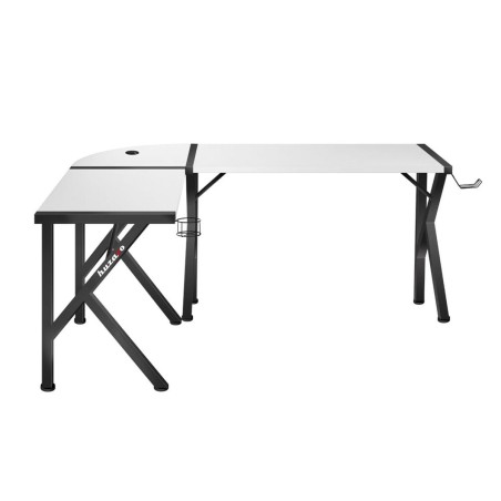 Scrivania Huzaro Hero 6.3 Bianco Nero Acciaio Fibra di carbonio 154 x