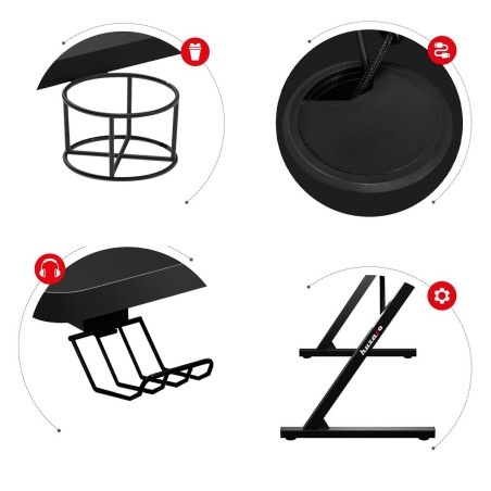 Bureau Huzaro HZ-Hero 1.8 Black Zwart Staal