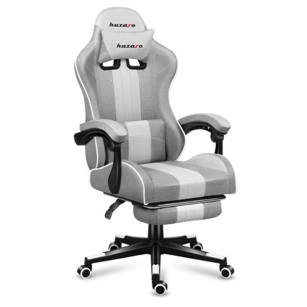 Sedia Gaming Huzaro HZ-Force 4.7 White Mesh     Bianco Grigio