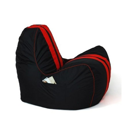 Puff GO GIFT Nero Rosso Oxford tejido antidesgarros Pelle ecologica 14