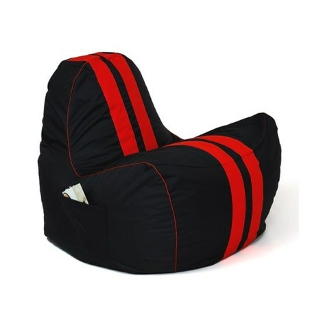 Puff GO GIFT Nero Rosso Oxford tejido antidesgarros Pelle ecologica 14