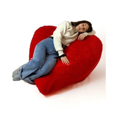 Pouf GO GIFT Rouge Oxford 140 x 100 cm 2