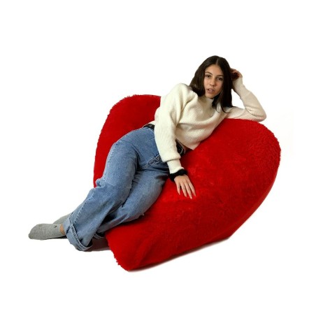 Poef GO GIFT Rood Oxford 140 x 100 cm