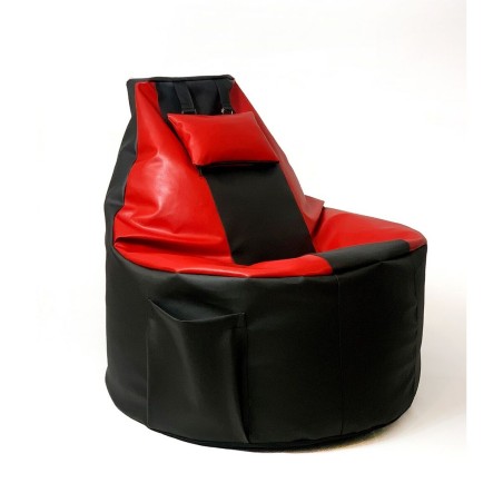 Puff GO GIFT Nero Rosso Crema Bronce Ecopelle 130 x 90 cm