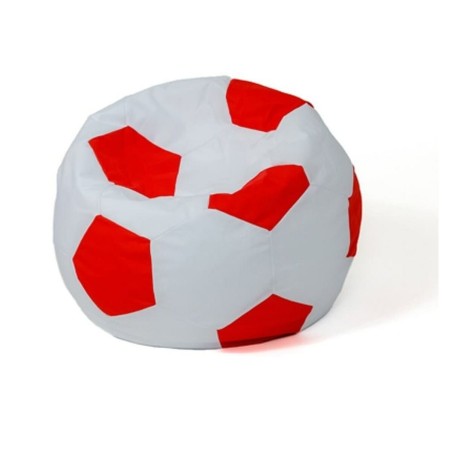 Poef GO GIFT Wit Rood Oxford