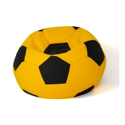 Poef GO GIFT Geel Zwart Oxford
