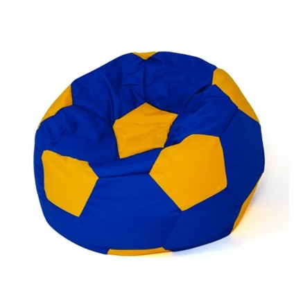 Poef GO GIFT Geel Blauw Oxford