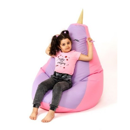Poef GO GIFT Roze Paars Oxford 130 x 90 cm