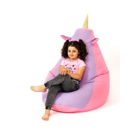 Pouffe GO GIFT Pink Purple Oxford 140 x 100 cm 2