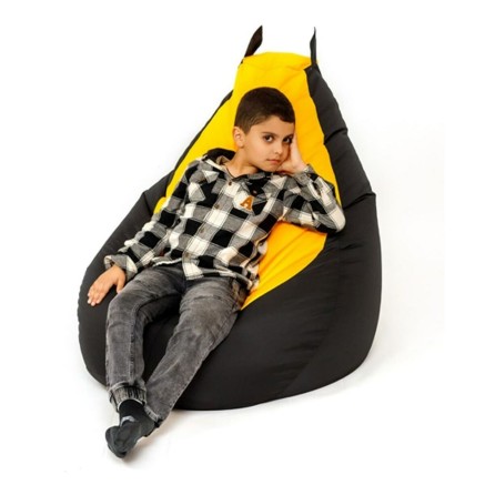 Puff GO GIFT Amarillo Negro Oxford 130 x 90 cm 2