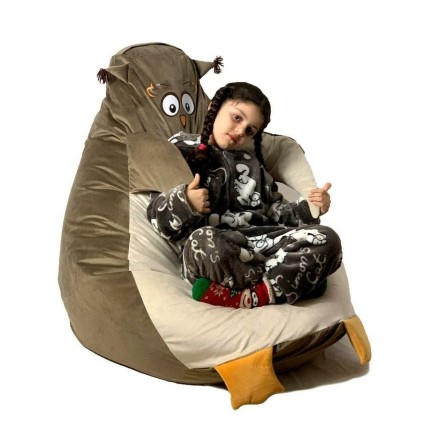 Pouf GO GIFT Beige Bronze Oxford 105 x 80 cm 2