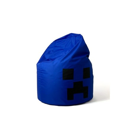 Poef GO GIFT Blauw Oxford minecraft