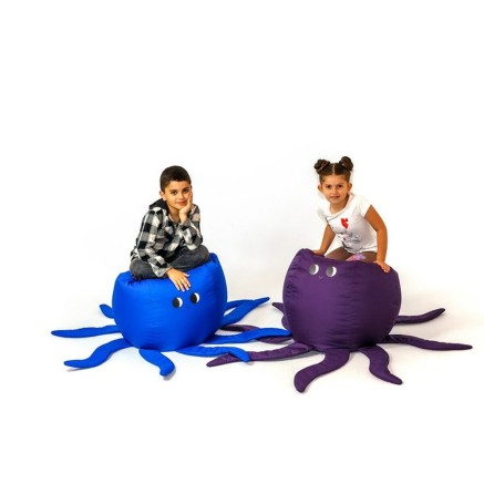 Puff GO GIFT Azul Oxford Pulpo 2