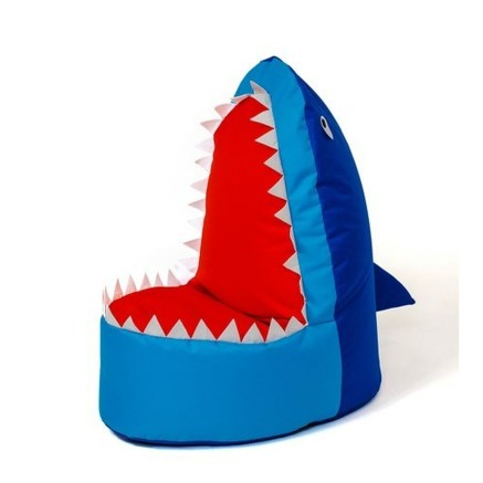 Poef GO GIFT Blauw Kastanjebruin Oxford
