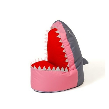 Poef GO GIFT Grijs Roze Oxford 2