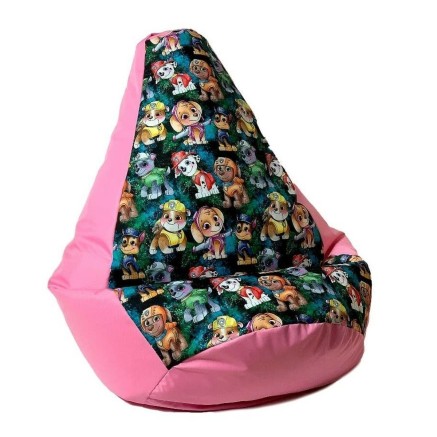 Puff GO GIFT Rosa Oxford tejido antidesgarros PAW Patrol - La squadra