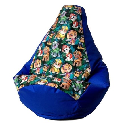 Puff GO GIFT Azul Oxford tejido antidesgarros La patrulla canina 105 x