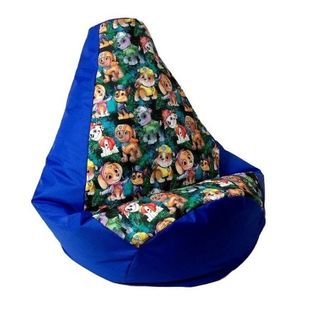 Puff GO GIFT Azul Oxford tejido antidesgarros La patrulla canina 140 x