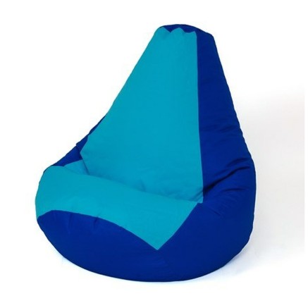 Poef GO GIFT Blauw Kastanjebruin Oxford tejido antidesgarros 130 x 90
