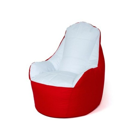 Poef GO GIFT Wit Rood Oxford tejido antidesgarros
