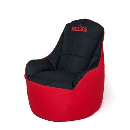 Pouffe GO GIFT Black Red Oxford tejido antidesgarros 2