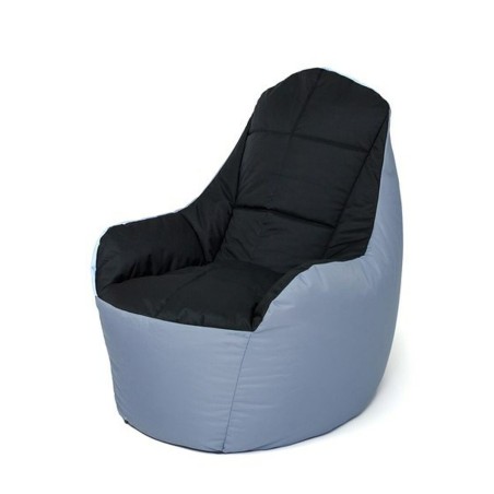 Poef GO GIFT Zwart Grijs Oxford tejido antidesgarros
