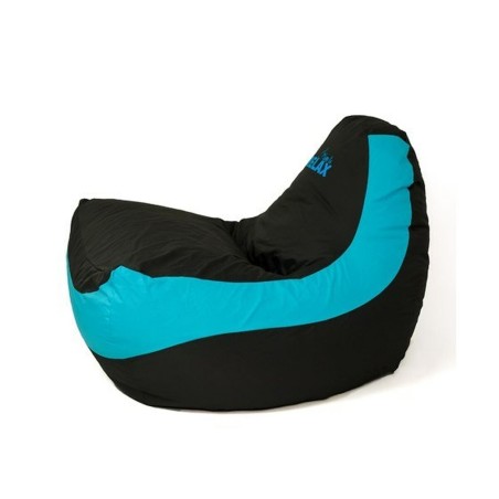 Puff GO GIFT Azul Negro Oxford tejido antidesgarros 140 x 100 x 100 cm