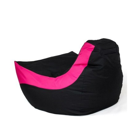 Puff GO GIFT Nero Rosa Oxford tejido antidesgarros 140 x 100 x 100 cm