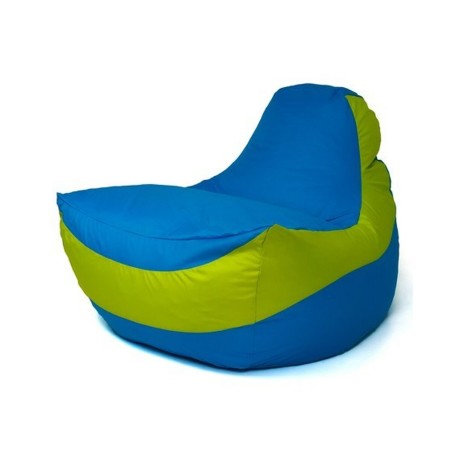 Puff GO GIFT Azzurro Verde Oxford tejido antidesgarros 140 x 100 x 100