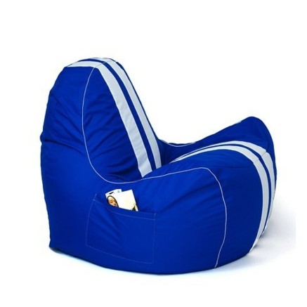 Pouf GO GIFT Bleu Blanc Oxford tejido antidesgarros 140 x 100 x 100 cm 2