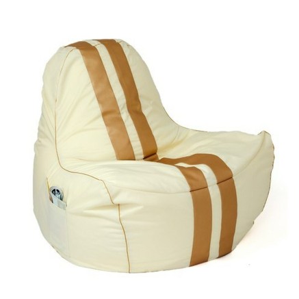 Poef GO GIFT Goud Beige Oxford tejido antidesgarros 140 x 100 x 100 cm