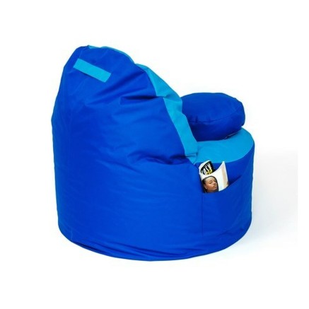 Puff GO GIFT Azul Oxford tejido antidesgarros 120 x 80 x 80 cm 2