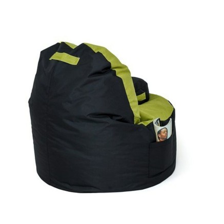 Puff GO GIFT Nero Oliva Oxford tejido antidesgarros 120 x 80 x 80 cm 2