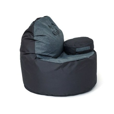 Poef GO GIFT Grijs Grafiet Oxford tejido antidesgarros 120 x 80 x 80 c