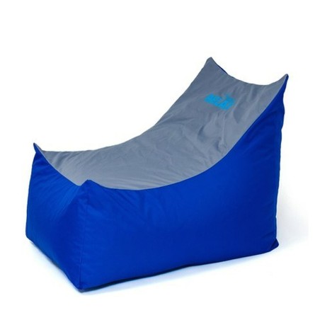 Poef GO GIFT Blauw Grijs Oxford tejido antidesgarros