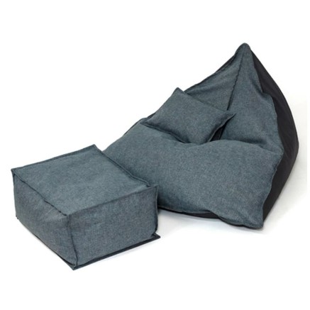 Puff GO GIFT Grigio Oxford tejido antidesgarros 2