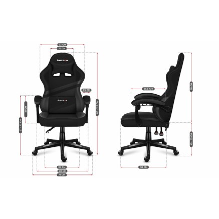 Chaise de jeu Huzaro HZ-Force 4.4 Carbon Noir 2